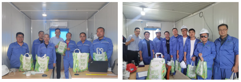 关怀一线 致敬匠心 | 豪利777股份开展项目现场夏日“送清凉”慰问活动